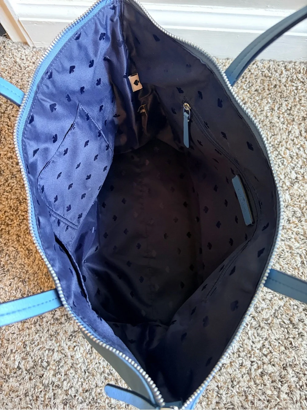 Kate Spade Outlet Hayden Top Zip Tote — Powder Blue Nylon